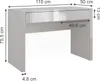 Toaletný stolík Vicco Annabelle Biela vysoký lesk/biela 110 Náhľad obrázku produktu 2
