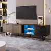 TV-Schrank, TV Board, verstellbarer LED-Beleuchtung, zwei Produktbild-Vorschau 4