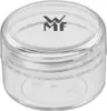 A clear, studio shot of a small, transparent plastic container with a lid. Anteprima dell’immagine prodotto