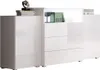 Kombinovaná komoda s LED osvětlením ZORINA - bílá Náhled obrázku produktu 5
