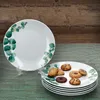 Eukalyptus 18dílná snídaňová sada porcelán 6 osob talíř Náhled obrázku produktu 3