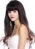 WIG ME UP Perücke lang Pony wellig Balayage Braun Rosa Produktbild-Vorschau 4