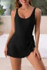 Damen Badeanzug Badekleid Einteilig Tankini Bauchweg Produktbild-Vorschau 6