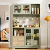 Flieks 178cm Küchenschrank mit LED, Steckdose, Türen aus Produktbild-Vorschau 6