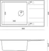 QUADRON Spülbecken 1-Becken Spüle | Größe: 86 x 50 x 21 cm Produktbild-Vorschau 8