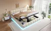 Letto imbottito 180x200 cm in velluto, con testiera, Anteprima dell’immagine prodotto 6