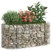vidaXL Gabionen-Hochbeet Verzinktes Eisen 120x50x50 cm Produktbild-Vorschau 3