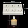 Tekoo LED-Kerze LED Teelichter mit Ladestation, 6er Set mit Produktbild-Vorschau 2