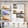 Armoire de cuisine Flieks avec éclairage LED, prises Voir les images du produit 2