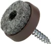 Filzgleiter aus Kunststoff zum schrauben, 20 mm, braun, Produktbild-Vorschau 2