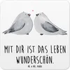 Mr. & Mrs. Panda Untersetzer für Gläser Turteltauben Liebe Produktbild-Vorschau 1