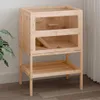 vidaXL Klec pro křečky 55 x 40 x 80 cm jedlový masiv Náhled obrázku produktu 1