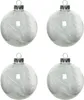 Weihnachtskugeln Glas mit Federn gefüllt 7cm, 4er Set- Klar Produktbild-Vorschau 3