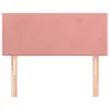 vidaXL Testiera Rosa 90x5x78/88 cm Velluto Anteprima dell’immagine prodotto 3