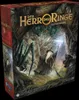 The image shows the front of a board game box, depicting a scene from The Lord of the Rings with Gandalf fighting spiders and orcs. Produktbild-Vorschau