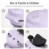 YASHE Mini gaufrier ABW59C, 550 W, plaque 10 cm, Voir les images du produit 6