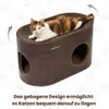 PetRhein Kratzbrett für Katzen aus Kratzpappe,3-in-1 großes Produktbild-Vorschau 3