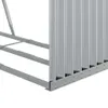 vidaXL Abri pour bois de cheminée Argenté 120x45x140 cm Voir les images du produit 9