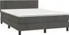 vidaXL Boxspringbett mit Matratze Dunkelgrau 140x200 cm Produktbild-Vorschau 1