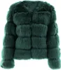 Damen Kunstpelz Mantel Kurzer Faux Pelz Winterjacke Produktbild-Vorschau 1