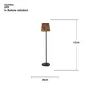LED Solar-Stehlampe ,Cesta', Wasserhyazinthen-Optik, Produktbild-Vorschau 3