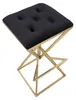 Mauro Ferretti Piramid Barstuhl 40x40x75 cm schwarz gold Produktbild-Vorschau 4