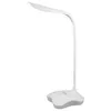 A white desk lamp with a flexible neck and a touch-sensitive base. Produktbild-Vorschau