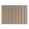 A beige upholstered wall panel with vertical seams, presented against a white background. Podgląd zdjęcia produktu