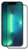 A screen protector is placed on top of a smartphone screen. Produktbild-Vorschau