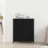 vidaXL Sideboard Schwarz Eichen-Optik 70 x 30 x 80 cm Produktbild-Vorschau 4