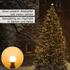 Illu-/Partylichterkette 40m - Außenlichterkette weiß -Made in Germany - 40 warmweiße LED Kugellampen Produktbild-Vorschau