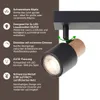 Brilliant Pini Faretto LED a 2 luci Teste orientabili Anteprima dell’immagine prodotto 4