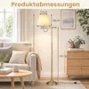 COSTWAY stojacia lampa, výška 158 cm, s látkovým tienidlom, Náhľad obrázku produktu 6