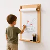 Tableau mural à dessin enfant en bois 70 x 53 cm - Fixation Voir les images du produit 1