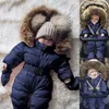 80cm -Baby Winter Overall mit Kapuze Strampler Schneeanzug Produktbild-Vorschau 2