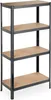 2 rayonnages robustes, 4 étagères, dimensions : 157 x 80 x Voir les images du produit 1