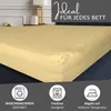 Spannbettlaken Jersey 180-200x200 Gelb 100% Baumwolle Produktbild-Vorschau 3