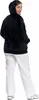 Damen Samt Sweatshirt Classic Smooth mit Kapuze Produktbild-Vorschau 7