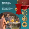 CASARIA Stehtisch Weiß 80cm inkl. Husse Bordeaux-Rot Produktbild-Vorschau 2