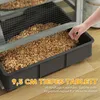 PawHut Hamsterkäfig aus Holz 4 Etagen Zwerghamster 65 x 45 Produktbild-Vorschau 3