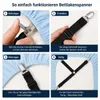 8x verstellbare Bettlakenspanner mit Metallclips, H0525 Produktbild-Vorschau 7