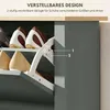 HOMCOM Schuhschrank mit 2 Klappen, verstellbar Trennwand Produktbild-Vorschau 5