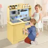 JOIEYOU detská kuchynka drevená kuchynka na hranie s Náhľad obrázku produktu 3