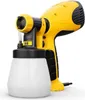A yellow and black electric paint sprayer with a white container is shown against a white background. Produktbild-Vorschau