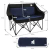 ECD Germany Campingstuhl faltbar für 2 Personen Blau Produktbild-Vorschau 7
