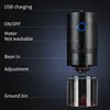 A product image with labels pointing to different parts of the coffee grinder. Produktbild-Vorschau