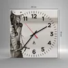 Wanduhr - Quadrat - Glasuhr - Frau Armband Jahrgang - Produktbild-Vorschau 3