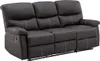 Couchgarnitur Relax 3+1 - Kunstleder - Braun - CANBY Produktbild-Vorschau 6
