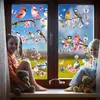 9 Blatt Fensterbilder Frühling Vögel Blumen Schmetterling, Produktbild-Vorschau 5