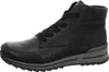 A black leather boot with a gray sole is shown against a white background. Anteprima dell’immagine prodotto